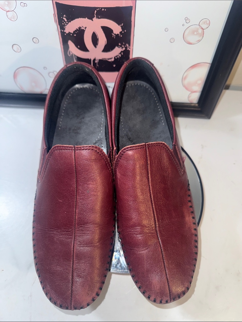 SAS Women's Dream Comfort Slip-On Loafers in Burgundy - Size 8.5M - Picture 8 of 11